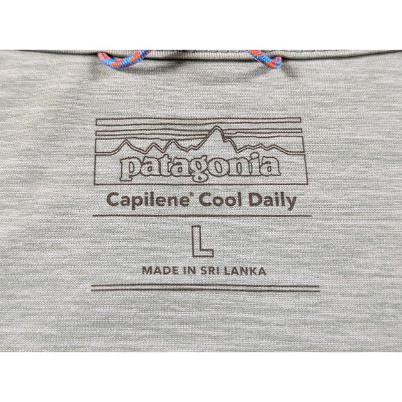 Patagonia Capilene Cool Daily Shirt Mens L Blue Long Sleeve Crew Neck Pull Over - Picture 8 of 10